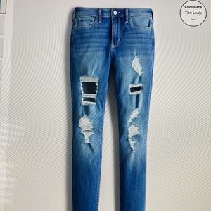 Hollister ultra high rise super skinny jeans